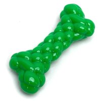 Nobleza Gumená pískacia kosť 14 cm zelená